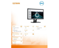 Dell 21.5'' E2218HN 210-AMLV/5Y Czarny - 1382612 - zdjęcie 2